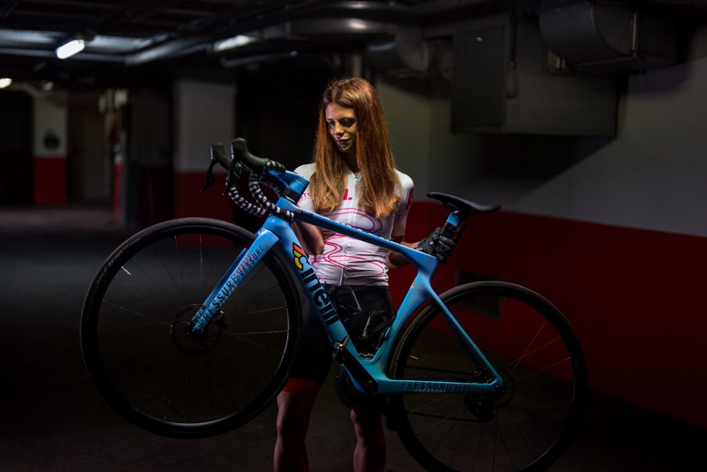 Natalia Mastrota e la sua bici